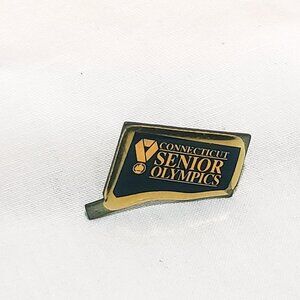 Olympic Games Connecticut Senior Olympics Lapel Pin 3/4" Souvenir Memorabilia